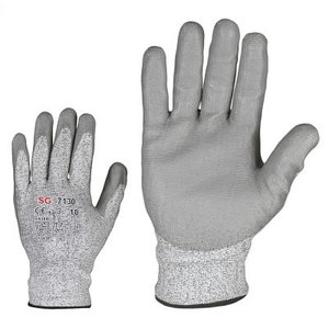 Gloves, cut resistancy level B, PU coating