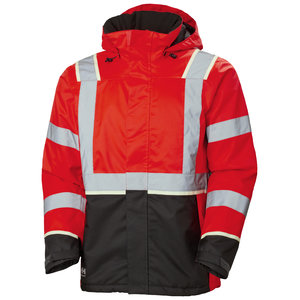 Winterjacket Uc-me, hi-vis CL3, red/ebony 2XL, Helly Hansen Workwear