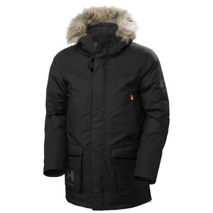 Winter jacket parka Bifrost, hooded, black, Helly Hansen WorkWear