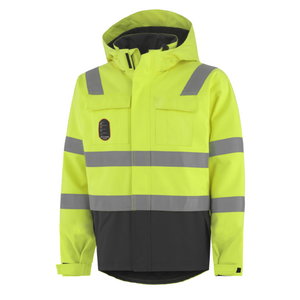 Winter jacket Aberdeen, HI-VIS yellow/charcoal, Helly Hansen WorkWear