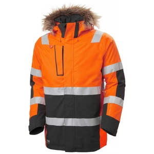 Hi-vis ziemas jaka Alna 2.0, CL3, oranža/melna, Helly Hansen WorkWear