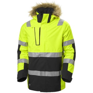 Talvejope parka Alna 2.0 kõrgnähtav CL3, kollane/must M, Helly Hansen WorkWear