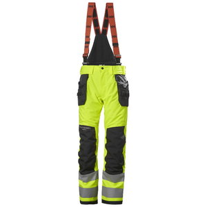 Talve traksipüksid Alna 2.0 kõrgnähtav CL2, kollane/must, Helly Hansen WorkWear