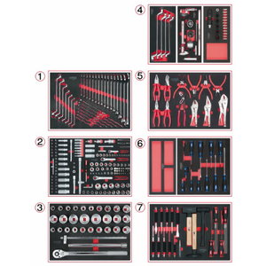 Įrankių rinkinys  mechanikui  316-vnt SCS, KS Tools