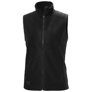 Fleece vest Manchester 2.0 zip in, women, black, HELLYHANSE