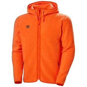 Džemperis fleece Heritage Pile, su gobtuvu, oranžinė L