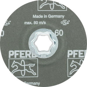 ?ķiedras disks metālam CC-FS CO 125mm P60, Pferd