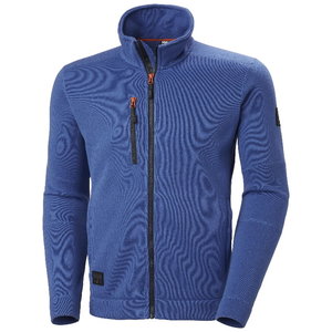 Fleece knitted Kensington, stone blue M