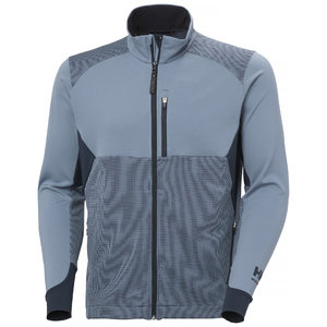 Tech Active sweatshirt with full-zip, grey blue M