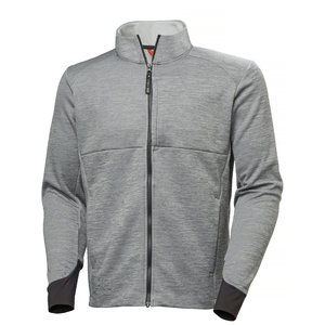 Sweatshirt Tech with long zipper, grey XL