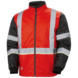 Jacket padding vest Uc-Me zip in, hi-viz CL2, red-black L