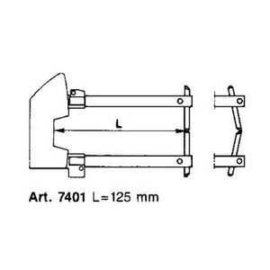 Arms pair with electrodes d12mm, L=125mm