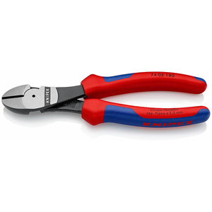 силовые кусачки боковые 180мм, рукоятка Comfort, KNIPEX