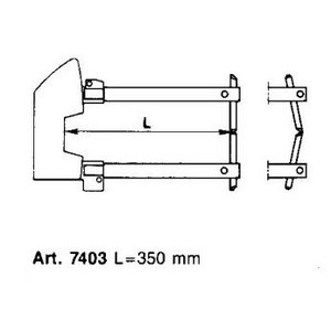 Laikiklių pora su elektrodais D12mm, L350mm, Tecna S.p.A.