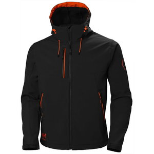 Softshell jakk kapuutsiga Chelsea Evolution, must M, Helly Hansen WorkWear