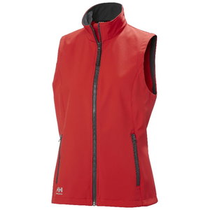 Softshell vest Manchester 2.0 zip in, women, red S, Helly Hansen Workwear