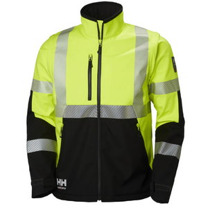 Softshell jakk Icu 2-in-1, kõrgnähtav CL3, kollane/must, HELLYHANSE