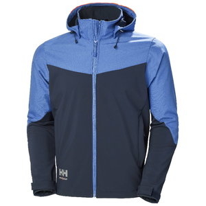 Softshell jacket hooded Oxford, blue, Helly Hansen WorkWear