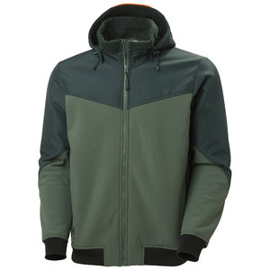 Winter jacket Oxford softshell, green/dark green XL, Helly Hansen Workwear
