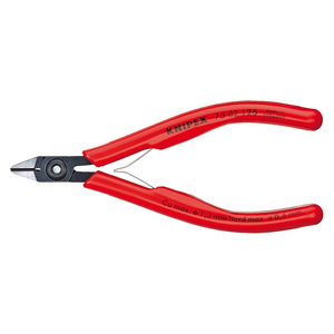 Electronics Diagonal Cutter 125mm D1.3mm, with spring, Knipex