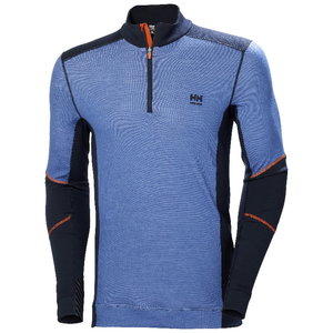 Termokrekls Lifa Merino, ar rāvējslēdzēju, zils, 2XL, Helly Hansen Workwear