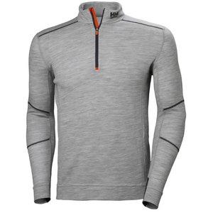Apatiniai mar&scaron;kinėliai LIFA Merino Halfzip, pilka, HELLYHANSE