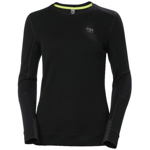 Apatiniai mar&scaron;kinėliai LIFA MERINO CREWNECK, moteri&scaron;ki,  juoda, HELLYHANSE