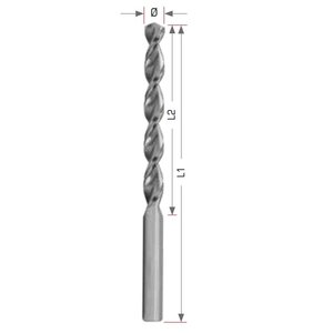 Metalo grąžtas DIN338 EX-L HSSE-Co5 10vnt. Ø6,5x63x101mm