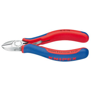 Sivuleikkurit jousella 125 mm comfort-kahvat, Knipex