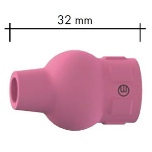 Ceramic gas nozzle, Abitig 150,260W d=8mm, l=32mm
