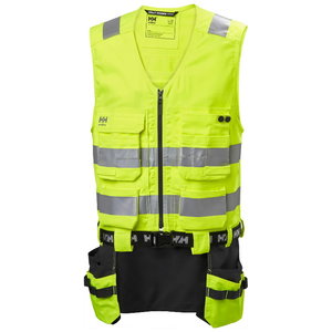 Vest ripptaskutega Alna 2.0 kõrgnähtav CL1, kollane, Helly Hansen WorkWear
