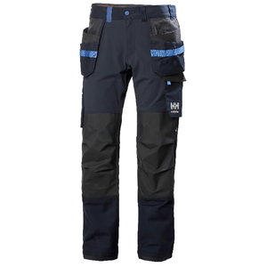 Kelnės su kabančiomis kišenėmis Oxford 4X Cons, tamprios, tamsiai mėlyna/juoda C46