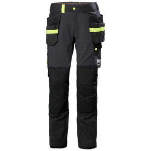 Kelnės su kabančiomis kišenėmis Oxford 4X Cons, tamprios, tamsiai pilka/juoda C44