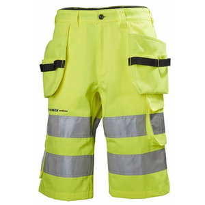 Työshortsit Alna, huomioväri CL2, keltainen/musta, Helly Hansen Workwear
