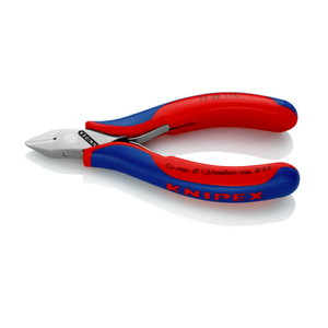Žnyplės šoninio kirpimo, smailos, dvispalvės, Knipex