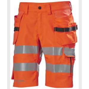 Tööpüksid lühikesed Alna 2.0 strets, kõrgnäht CL1, oranz, Helly Hansen WorkWear