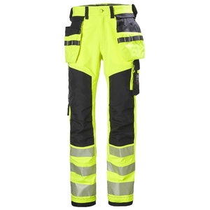 Kelnės su kišenėmis dėklais Icu stretch CL2, geltona/juoda, Helly Hansen WorkWear