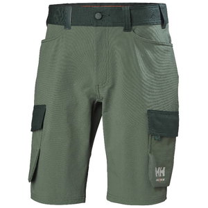 Pants short Oxford 4X Cargo stretch, green/dark green C52