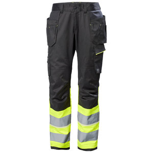 Work pants Uc-me Cons, hi-viz, CL1, yellow/black C44, Helly Hansen Workwear