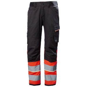 Product image of: Work pants Uc-me Work, hi-viz, CL1, red/black C58, Helly Hansen Workwear