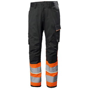 Work pants Uc-me Work, hi-viz, CL1, orange/black C44, Helly Hansen WorkWear