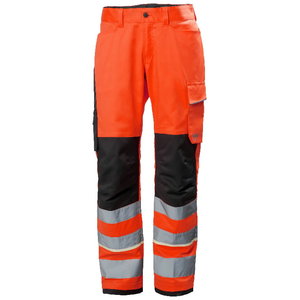 Work pants Uc-me, hi-viz, CL2, red/black C44