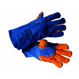 Welding gloves split cowhide Kevlar Deep blue, MOST