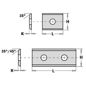 Peilis HWM 7.5X12X1.5 