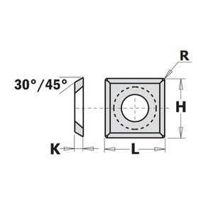 Peilis HWM 12X12X1.5 35° R0,5 K1920 