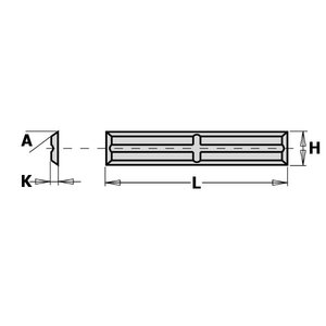 Peilis HWM 20X4.1X1.1 