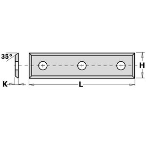 Peilis HWM 49.5X9X1.5 