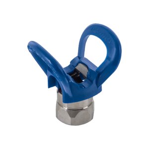 Airless paint sprayer nozzle guard