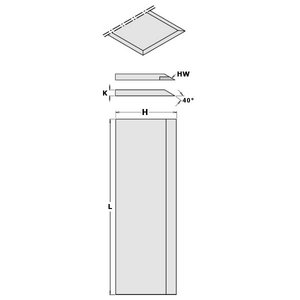 Ēvelēšanas nažu pāris HW 300x30x3mm, CMT