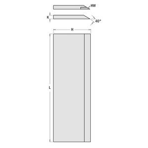 Obliavimo peiliai 2 vnt. HW 410x30x3 mm 